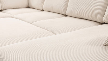 PANDORA 6 Seats J Shape Sectional Sofa Bed