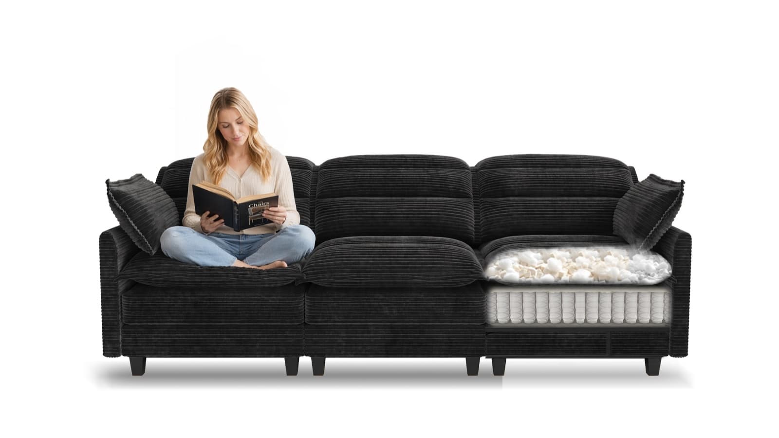 ALEX 7 Seats V Shape Modular Sofa