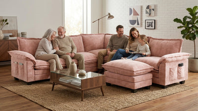 PANDA 7 Seats V Shape Modular Sofa