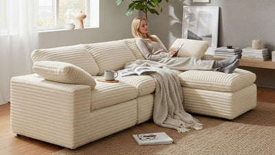 CLOUD 6 Seats U Shape Modular Compressed Sofa
