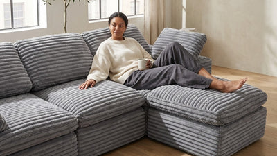 CLOUD 6 Seats U Shape Modular Compressed Sofa