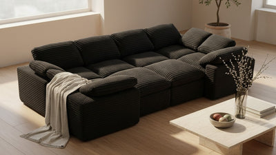 CLOUD 6 Seats U Shape Modular Compressed Sofa