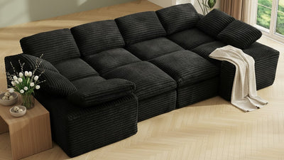 CLOUD 6 Seats U Shape Modular Compressed Sofa