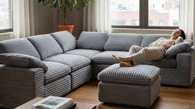 CLOUD 6 Seats U Shape Modular Compressed Sofa