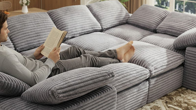 CLOUD 6 Seats U Shape Modular Compressed Sofa