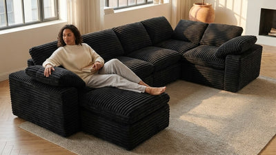 CLOUD 6 Seats U Shape Modular Compressed Sofa