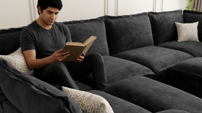 PANDA 7 Seats V Shape Modular Sofa