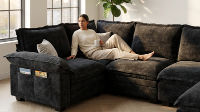 PANDA 7 Seats V Shape Modular Sofa