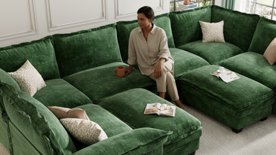 PANDA 7 Seats V Shape Modular Sofa