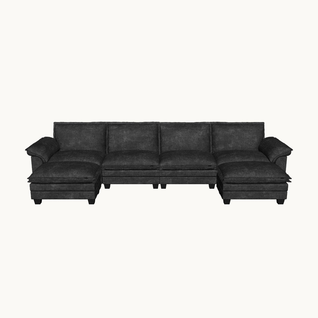 PANDA 6 Seats U Shape Modular Sofa